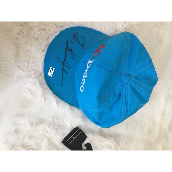 Autographed AC Delco Co Hat Strap signed Warren Johnson pro stock racing parts - Picture 9 of 9